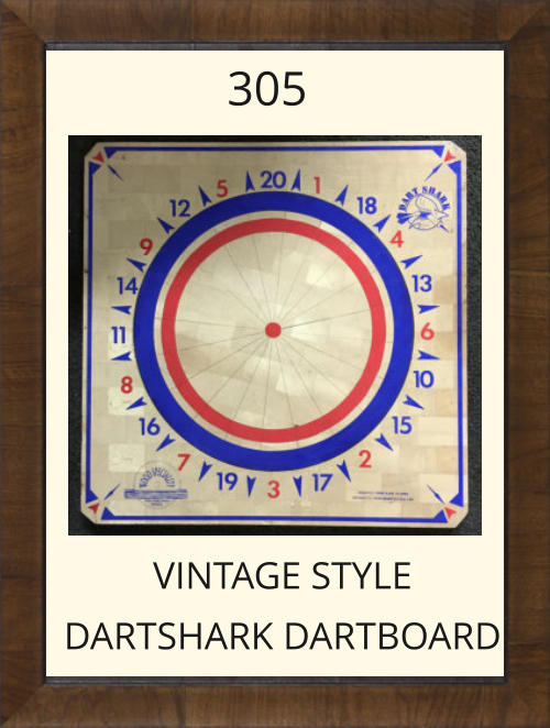 305-VintageSytle-DartShark Dartboard