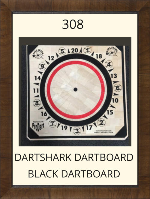 308-DartShark-Black Dartboard