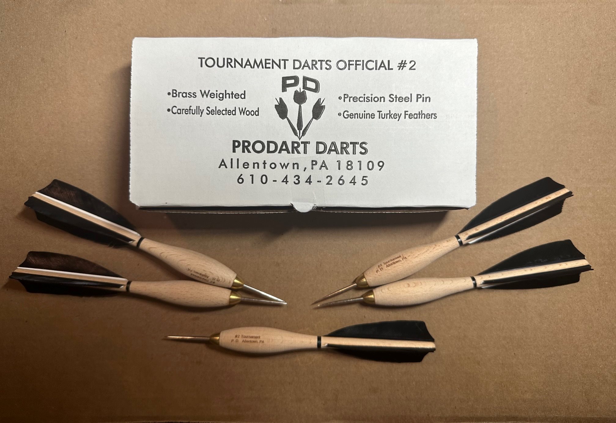 904 Black Turkey Feather #2 Dartball Wooden Darts